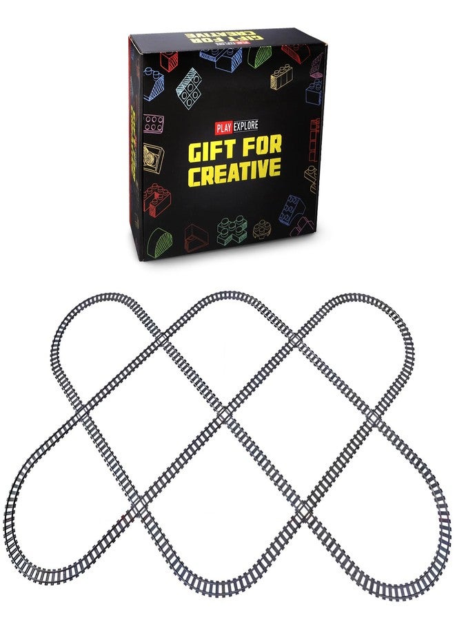 MOCBROPCS 103pcs-City Train Tracks Extension Accessory Set, Compatible with Major City Train Sets 60205 60238, Railroad Building Toy for Kids, Gift for Train Enthusiasts-40 Curved 56 Straight 7 Crossing Rails - Image 2